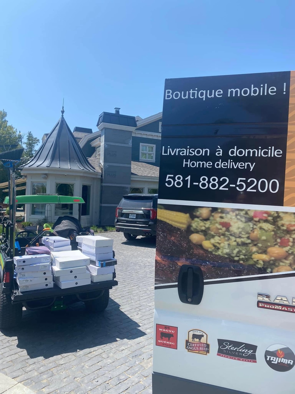 Livraison Saveurs Saguenay chez un client
